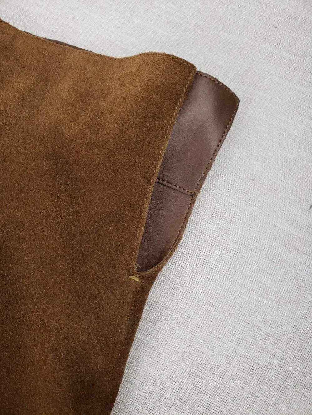 Gianni Bini Barrine Brown Suede Over-the-Knee High Block Heel Boots Womens 11